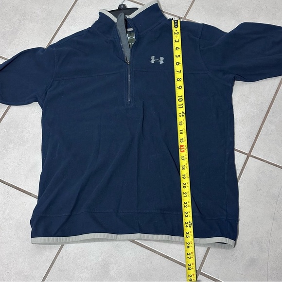 Under Armour Men Half Zip Sweater Navy Blue Size Large. - Picture 6 of 6
